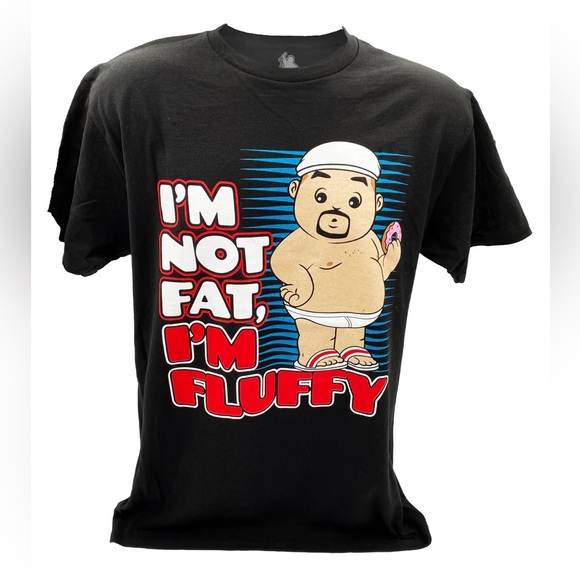 Tops - Fluffy World Tour T Shirt 2024 - I’m not fat I’m fluffy
